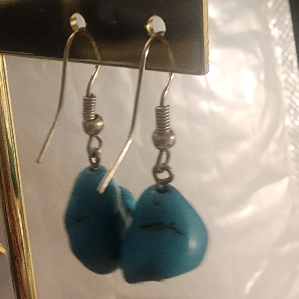 Elegant Turquoise Drop Earrings‎